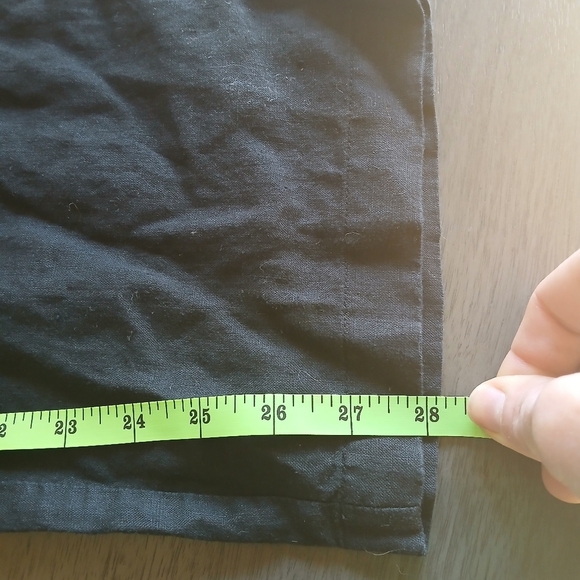Papaya Linen Black Wide-Leg Pants Nwot Size Small - Picture 8 of 9